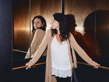 NYC style blog long camel cardigan what to wear work