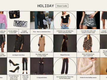 Holiday dinner looks, personal style
